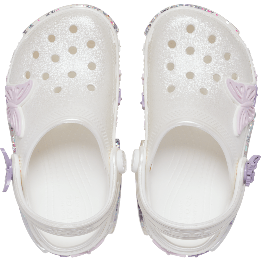 Toddler Classic Butterfly Sparkle Shaker Clog for Kids