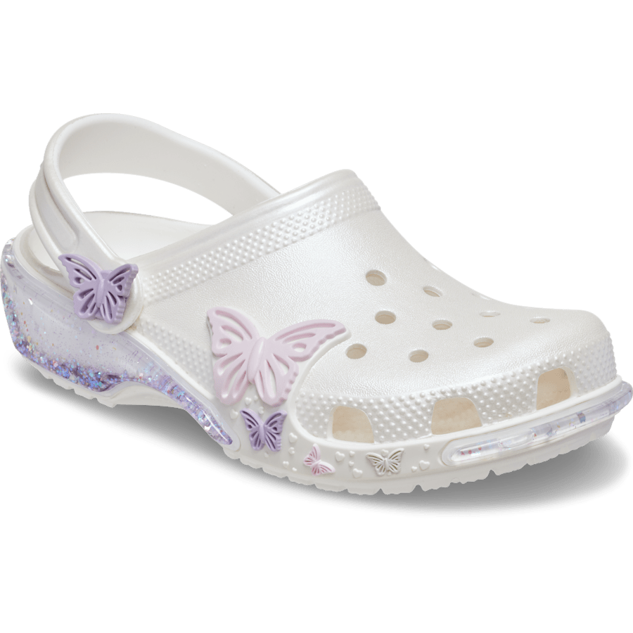 Toddler Classic Butterfly Sparkle Shaker Clog for Kids