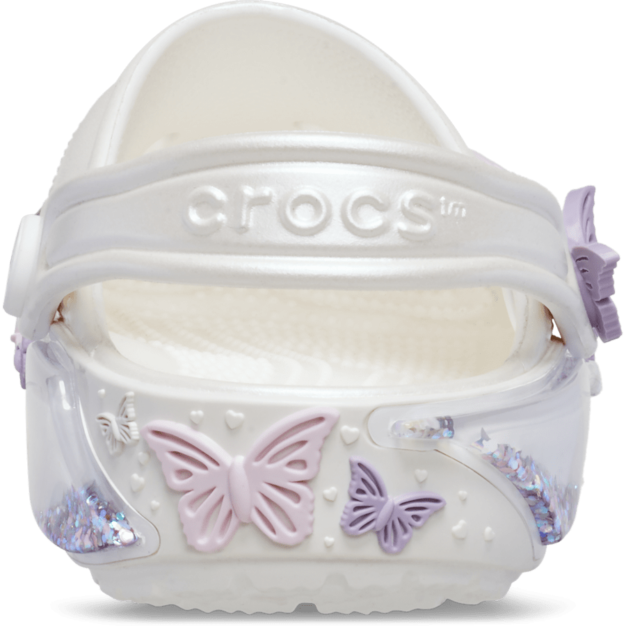 Toddler Classic Butterfly Sparkle Shaker Clog for Kids
