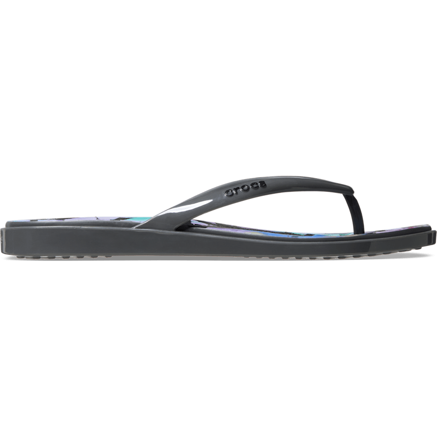 Miami Round Toe Dark Floral Flip for Women