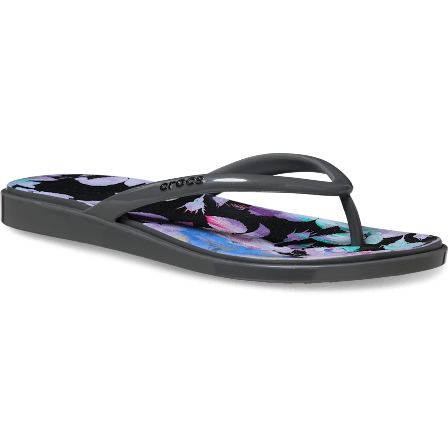 Miami Round Toe Dark Floral Flip for Women