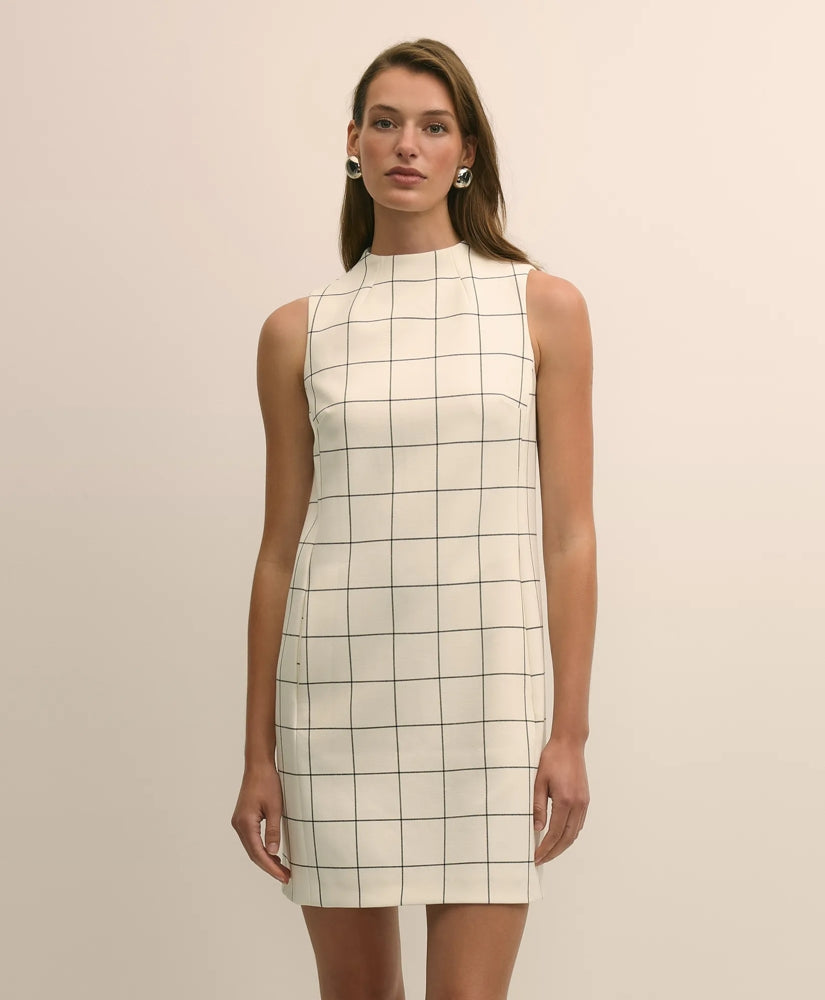 Windowpane Jacket & Dress Set
