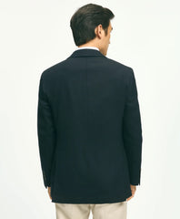 Classic Fit Stretch Wool Hopsack Blazer